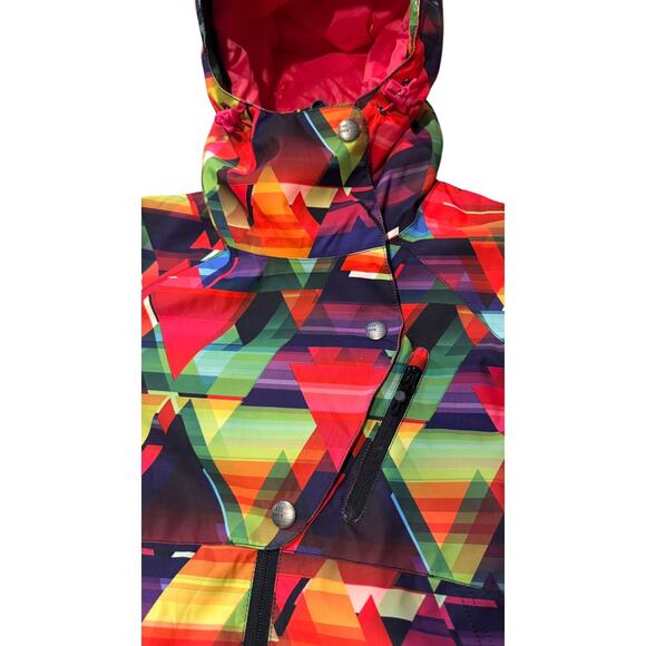2010s Gsou Snow Geometric 10K Waterproof Ski Jacket snowboard winter Small - Picture 4 of 16